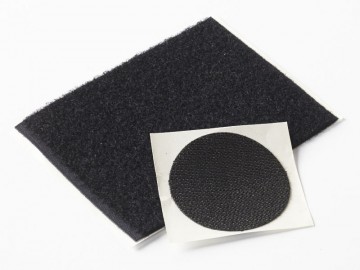 Klittenband, zelfklevend, rond